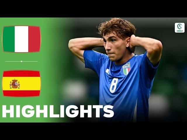 Italy vs Spain | Highlights | U19 European Championship Semi Final 25-07-2024