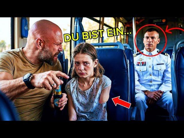 Vater macht sich über seine eigene Tochter im Bus lustig, Navy SEAL hört alles mit und greift ein!