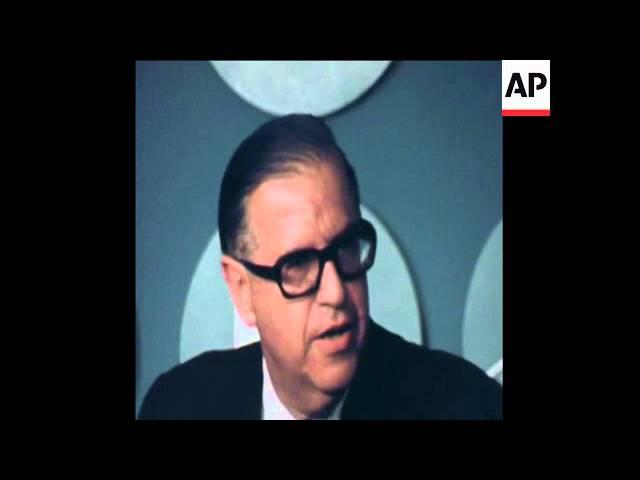 SYND22/09/72 ABBA EBAN HOLDS A PRESS CONFERENCE IN NEW YORK