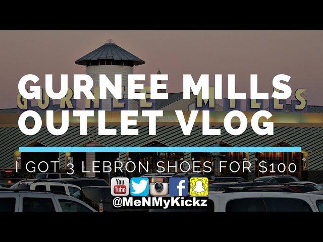 Gurnee Mills Outlet Vlog I Got 3 LeBrons for $100!!! I Missed out on Nike Parra 1s I #Gurneemills