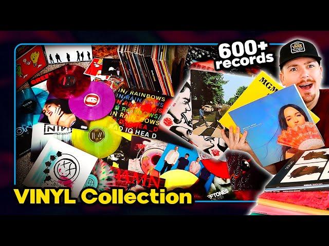 My Complete Vinyl Record Collection Tour! (600+ Records!)