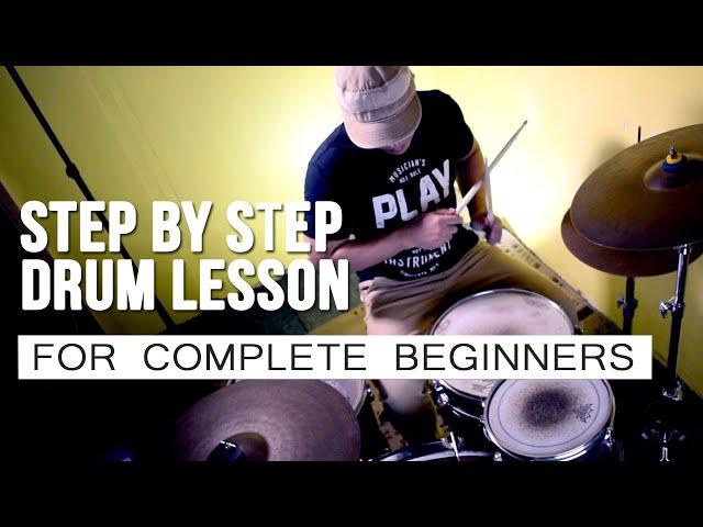 Drum Lesson For Complete Beginners | Filipino Instruction | STEP BY STEP