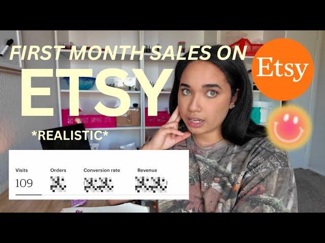 My 1st month selling on ETSY for my small business/ REALISTIC results & beginner tips! 