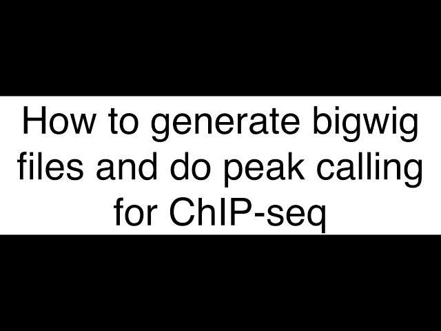 Understanding peak calling and BigWig Files in ChIP-Seq