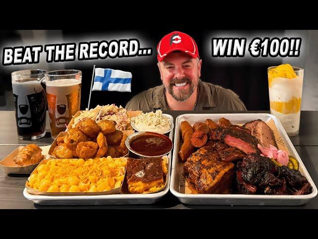 Eat Miller’s €140 "Impossible" Finnish BBQ Platter Challenge the Fastest and Win €100 Cash!!