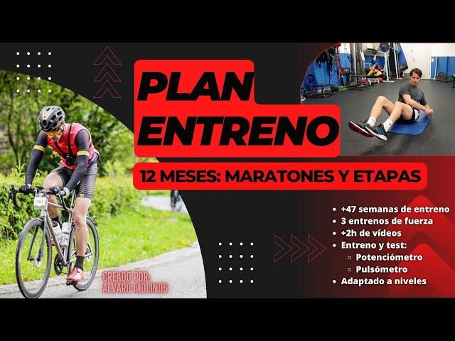 ESTE es tú PLAN ENTRENO para CICLISTAS.  Maratones y carreras etapas