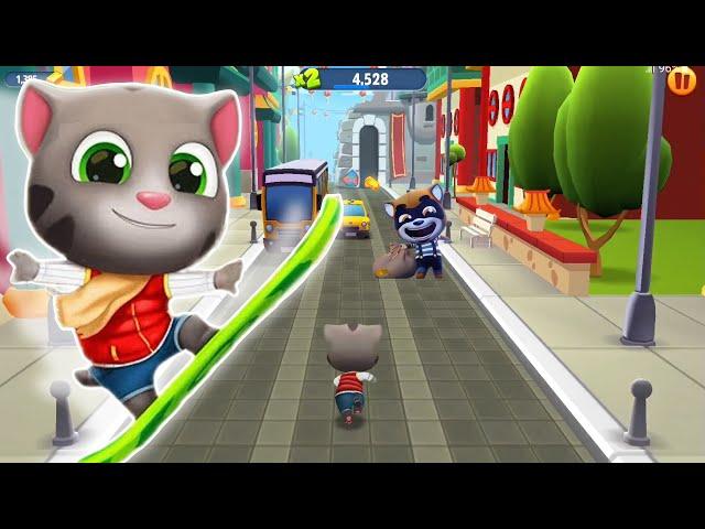 Talking Tom Gold Run Android Gameplay - Frosty Tom - Full Screen - TraiNghiemGame