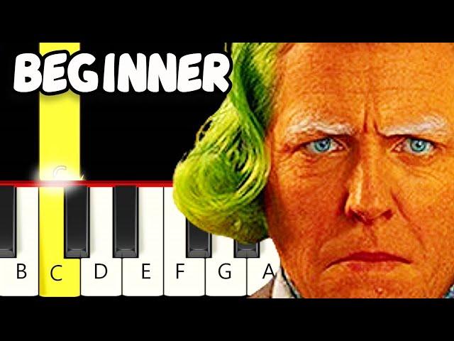 Oompa Loompa - Wonka Soundtrack - Fast and Slow (Easy) Piano Tutorial - Beginner