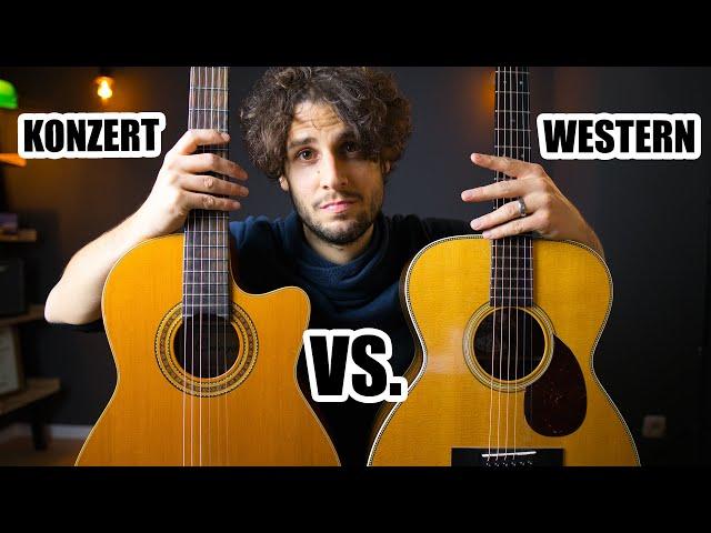 Westerngitarre oder Konzertgitarre - Was ist der Unterschied?