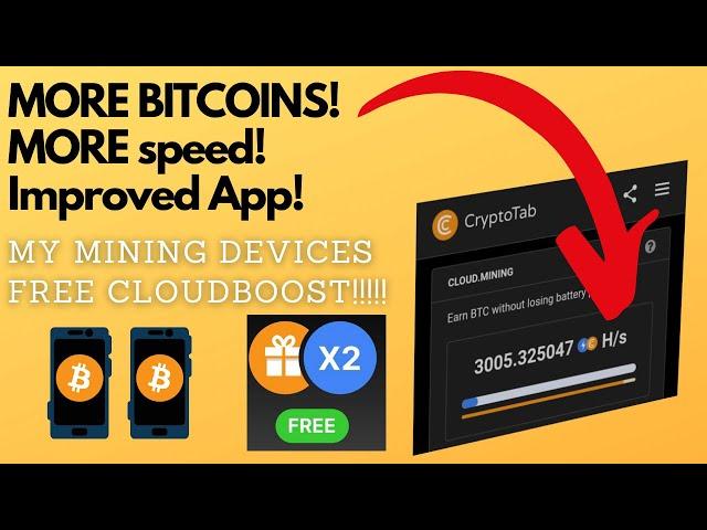 Earn FREE #Bitcoin daily! |FREE CLOUDBOOST-APP Improvement|CRYPTOTAB #Improved algorithm