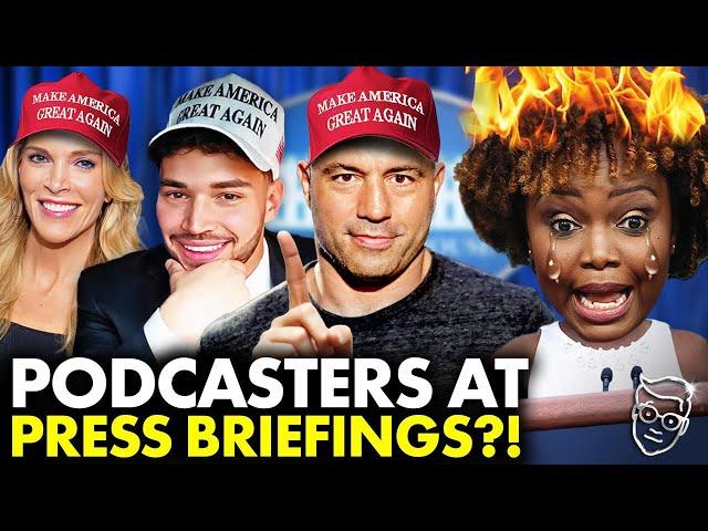 PANIC: Trump White House Invites Joe Rogan, Streamers, Podcasters to Press Briefings, CNN BANNED?!