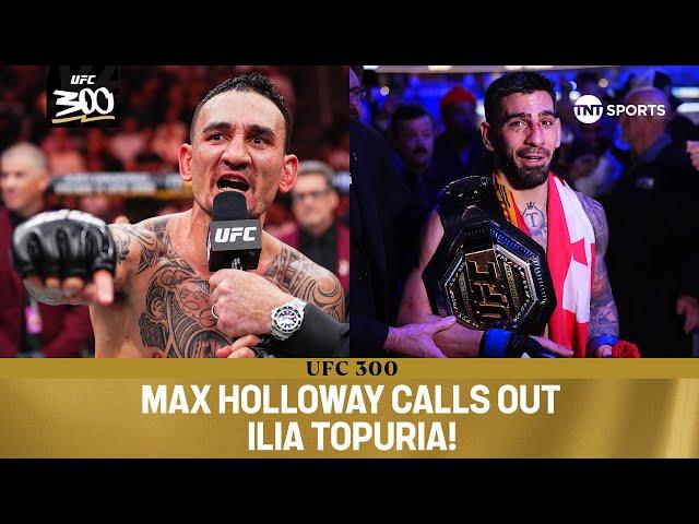 MAX HOLLOWAY IS THE BMF! Max Holloway knocks out Justin Gaethje! #UFC300 post-fight interview ‍