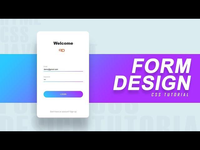 Login Form Design | CSS Tutorial | Proxlight