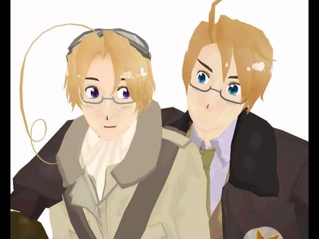 [MMD] -hetalia- America loves Canada~