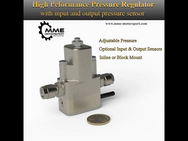 High Performance Air Pressure Regulator with Integrated Input and Output Pressure Sensor