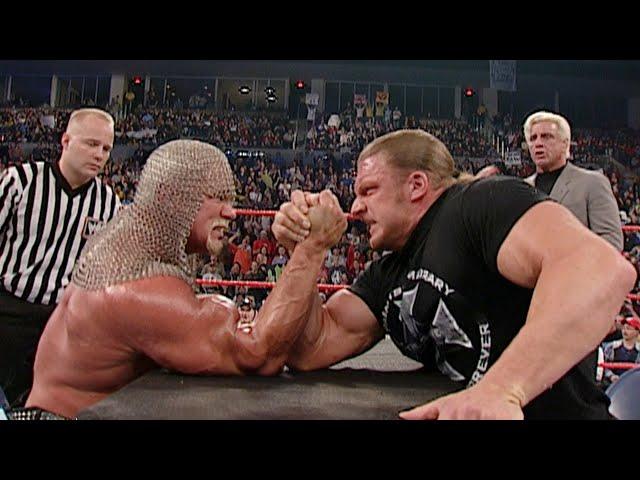 Scott Steiner vs. Triple H — Arm Wrestling Match: On this day in 2002