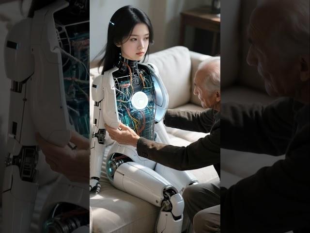 a beautiful robot girl #robot