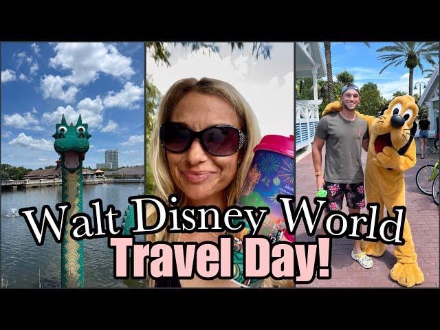 Disney World Travel Day Vlog! Visit THREE Deluxe Resorts!