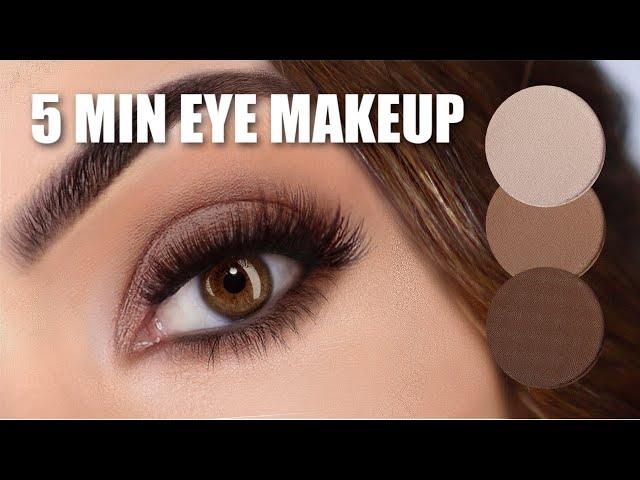 QUICK EASY EYE MAKEUP TUTORIAL |  5 Minute Eye Makeup Routine