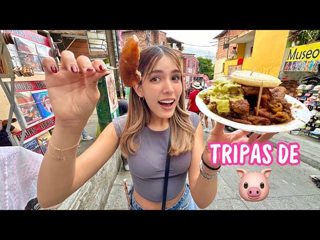 Probando COMIDA CALLEJERA en COLOMBIA  | ¿Comen de TODO?