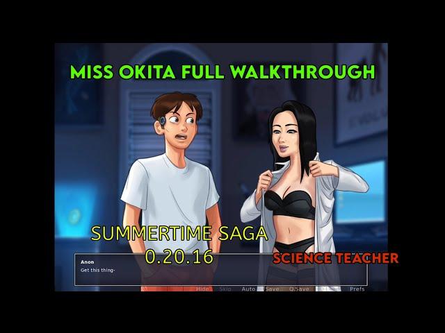 Miss Okita Full Walkthrough | Summertime Saga 0.20.16 | Miss Okita Complete Storyline