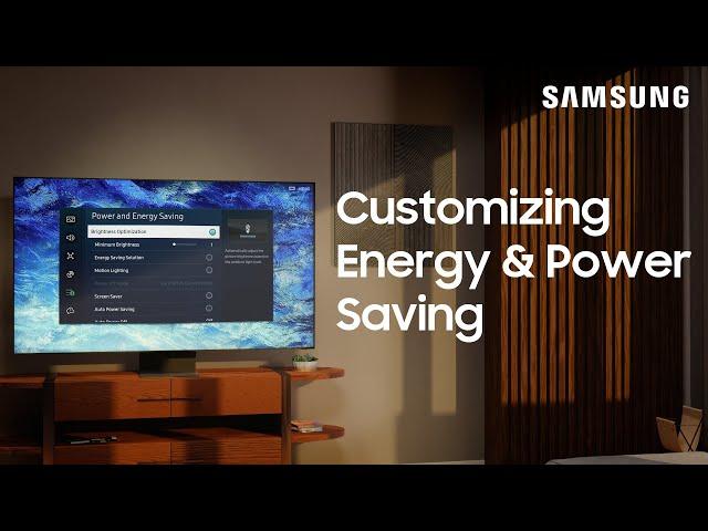 Customize the power and energy saving settings on your Samsung TV | Samsung US