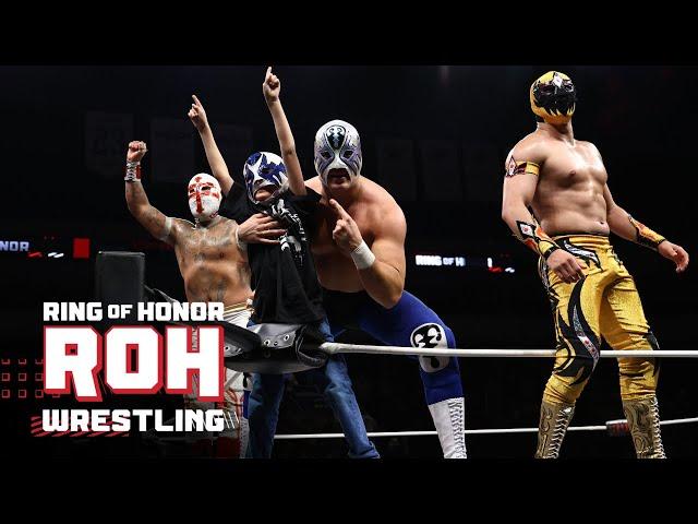 Mascara Dorada, Templario & former ROH World TV Champion Atlantis Jr with a HUGE win! ROH TV 2/27/25