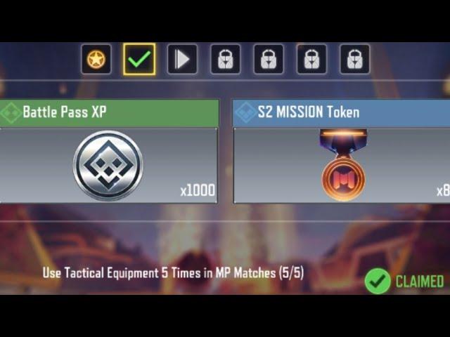 Call of Duty Mobile Use Tactical Equipment 5 Times in MP Matches Task Complete