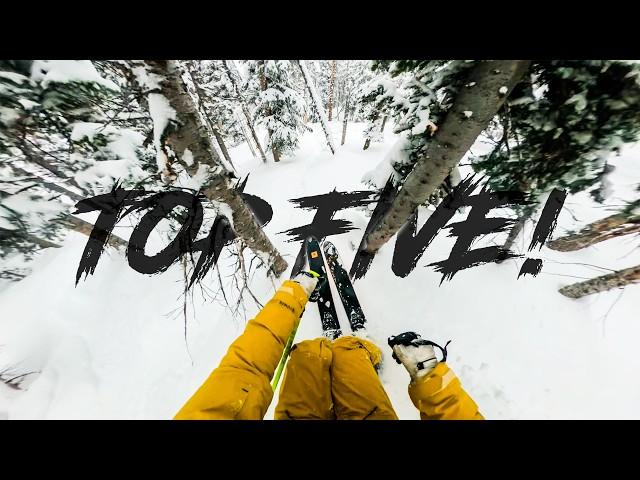 MY TOP 5 SKI RUNS FROM LAST YEAR (GoPro POV)