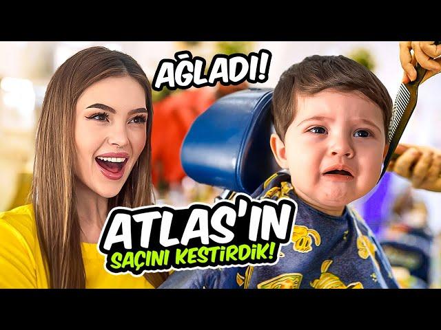 ATLASIN SAÇLARINI KESTİRDİK (AĞLADI !!)