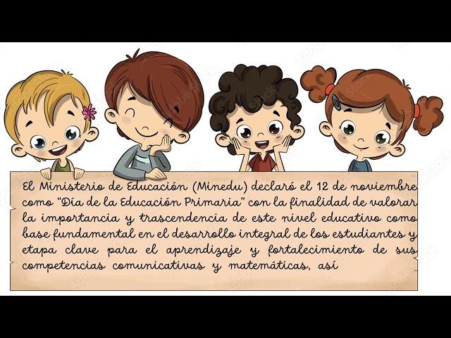 Celebremos el "Día de la Educación Primaria" Poema.