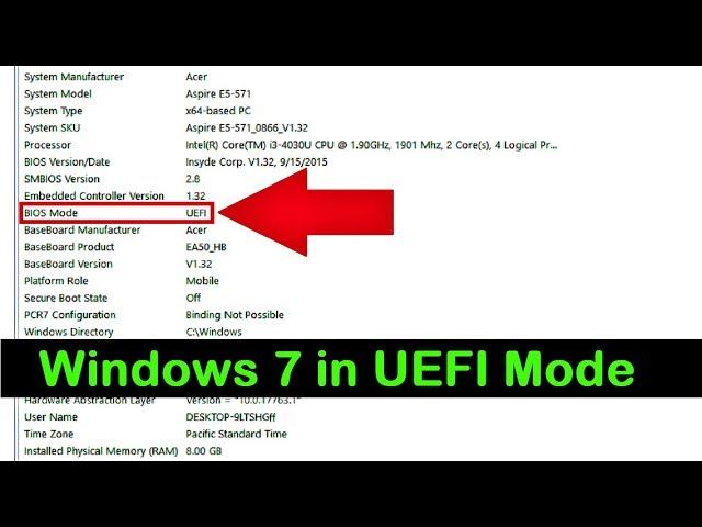 How to Install Windows 7 in UEFI Mode (Complete Tutorial)