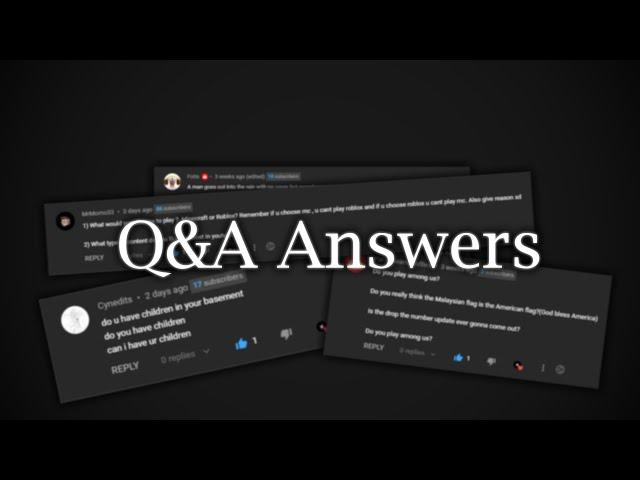 Q&A Video...