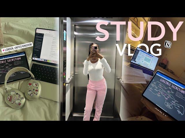 motivational uni study vlog 2023 ︎ study with me at pharmacy school kings college london UK student