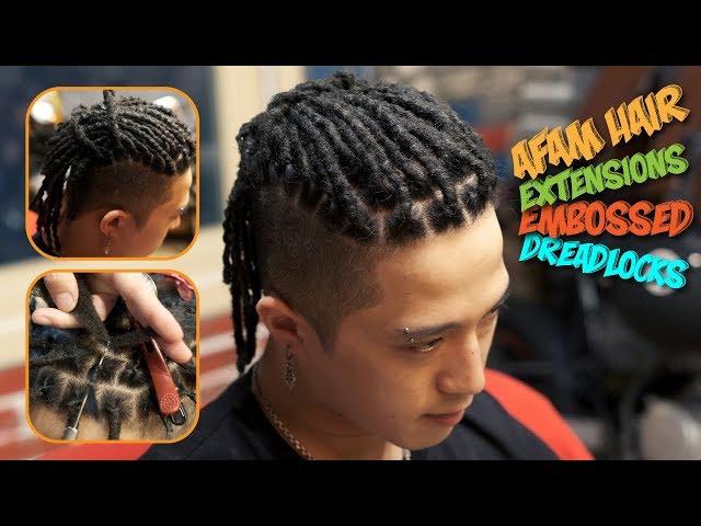 Straight hair dreadlocks extensions [Dreads extension] tutorial, how to install dreads