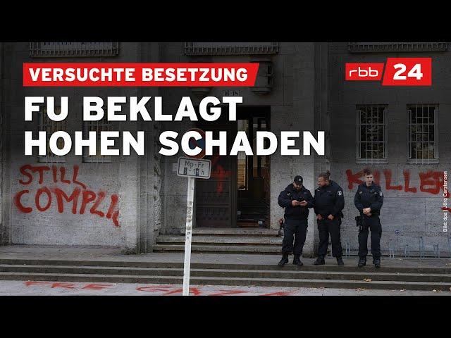 Pro-Palästina-Randale: FU Berlin verzeichnet sechsstelligen Schaden