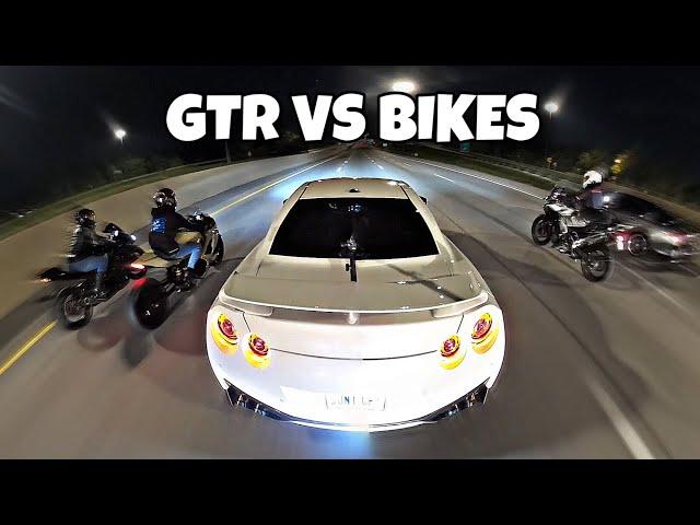 FASTEST GTR ON YOUTUBE VS BIKES