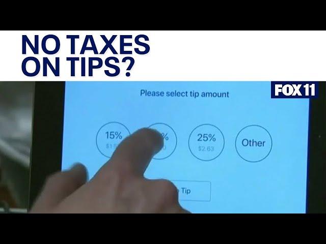 What would eliminating taxes on tips mean?