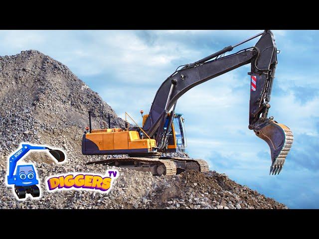 Fun With Diggers For Children  Diggers And Dump Trucks, Crawler Excavators For Kids | Diggers TV