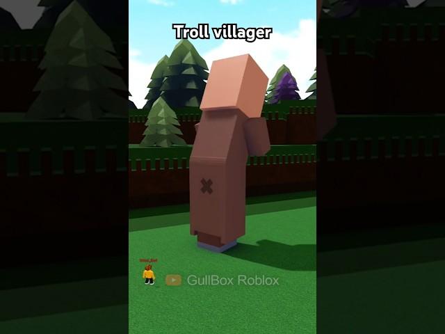 TROLLING Villager in Build a Boat #roblox #robloxshorts #buildaboatfortreasure #trolling