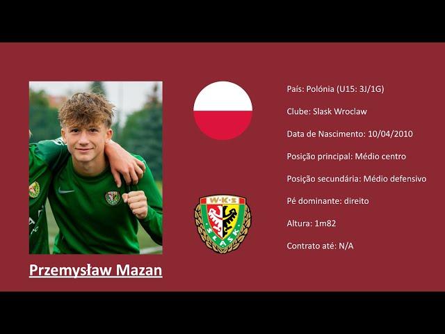 Przemsylaw Mazan | 2010 (Poland | Slask Wroclaw) footage w/ U15 NT