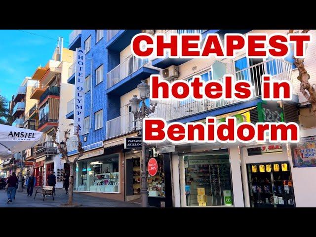 CHEAPEST Hotels in Benidorm: Where to book budget Holidays? #benidormbyana