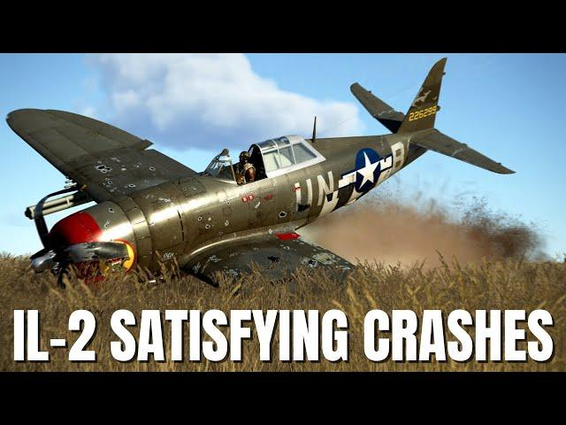 Satisfying Airplane Crashes, Bailouts & More! V250 | IL-2 Sturmovik Flight Simulator Crashes