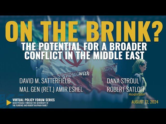 On the Brink? The Potential for a Broader Conflict in the Middle East