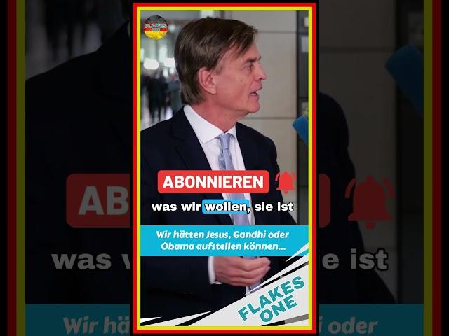 Wir hätten Jesus, Gandhi oder Obama aufstellen können | Bernd Baumann (AFD)