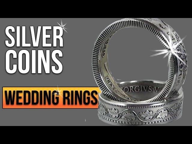 Make AMAZING wedding rings from silver coins - coin ring demo