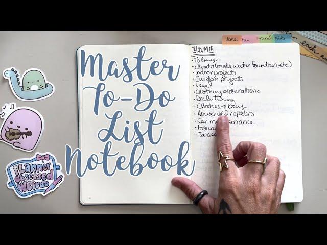 Master To-Do List Notebook