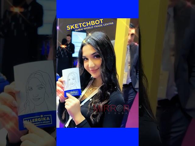 Dubai Sketch Both photo booth #sketchbot #photobooth #mirrorbooth