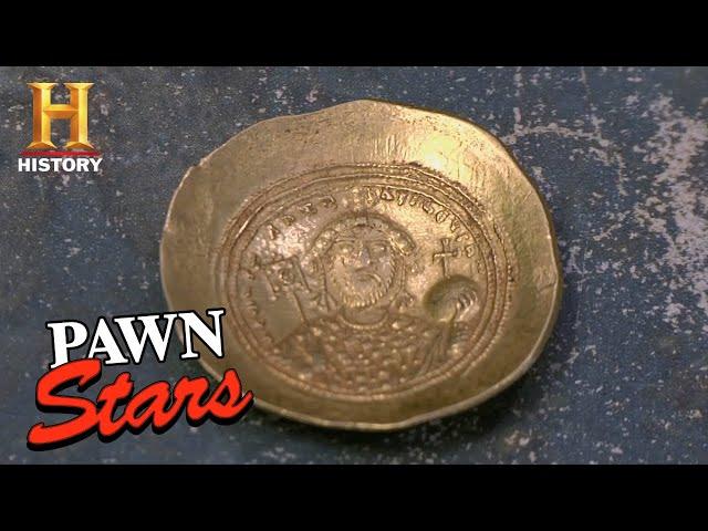 Pawn Stars: BIG BET for RIDICULOUSLY RARE Ancient Byzantine Coin (Season 8) | History