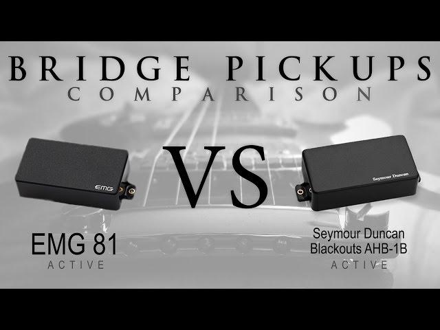 EMG 81 vs BLACKOUTS - Active Bridge Pickup Guitar Tone Comparison / Review #2